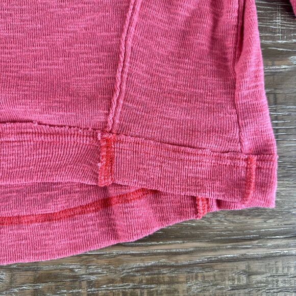 Free People Don't Forget Me button knit top coral large - Picture 9 of 9